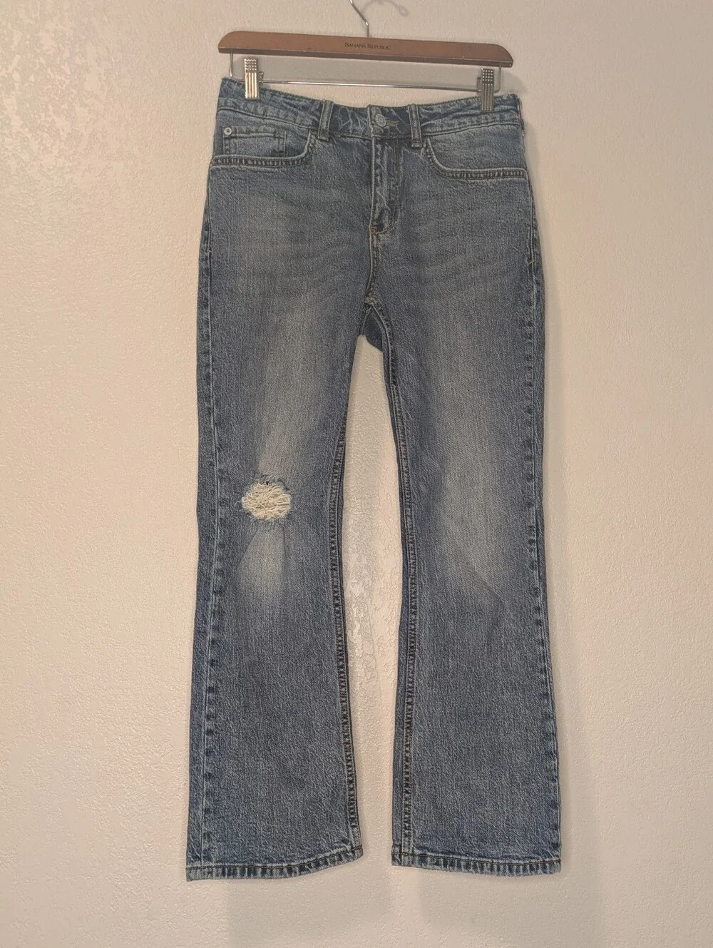 Anthropologie Pilcro The Vintage Straight Distressed Jeans Size 27